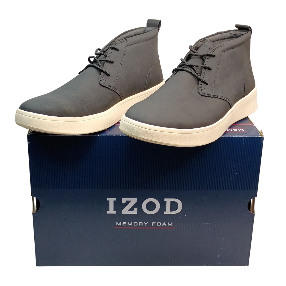 IZOD Palmer Chukka Boot Men Size 11 Black Memory Foam‎ Sneaker Boot